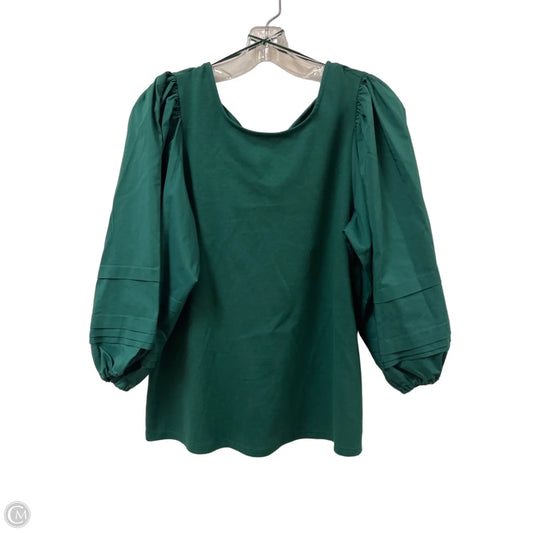 Top Long Sleeve By Crown And Ivy In Green, Size: M