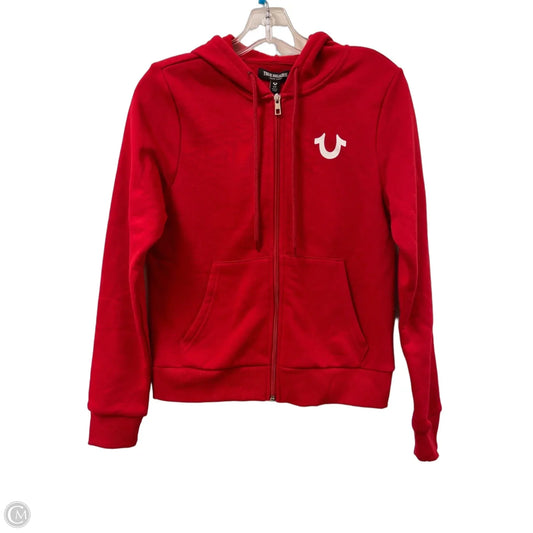 Sweatshirt Hoodie By True Religion In Red, Size: S