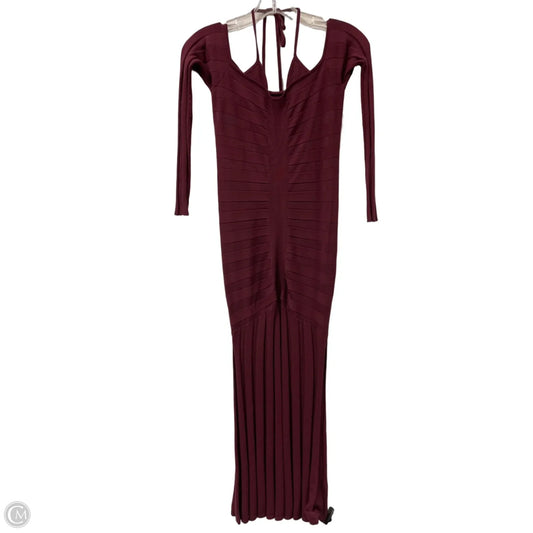 Dress Casual Midi By Anthropologie In Red, Size: Xxs