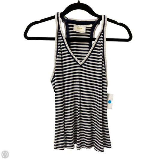 Top Sleeveless By Maeve In Striped Pattern, Size: S