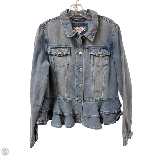 Jacket Denim By Stoosh In Blue Denim, Size: L