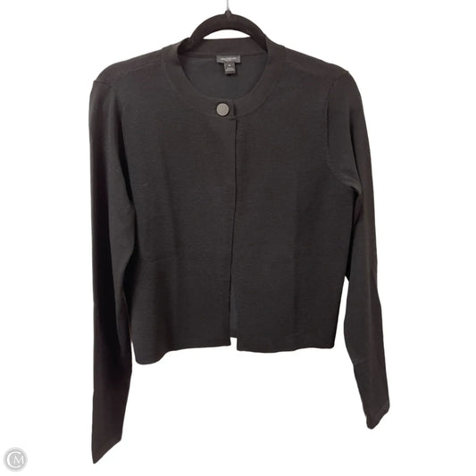 Sweater Cardigan By Ann Taylor In Black, Size: M