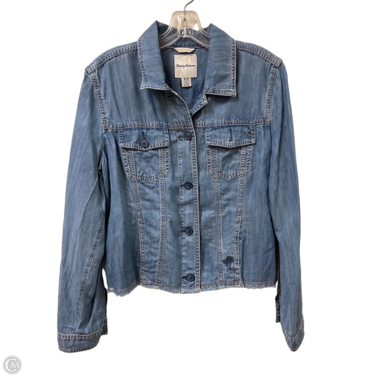 Blouse Long Sleeve By Tommy Bahama In Blue, Size: M
