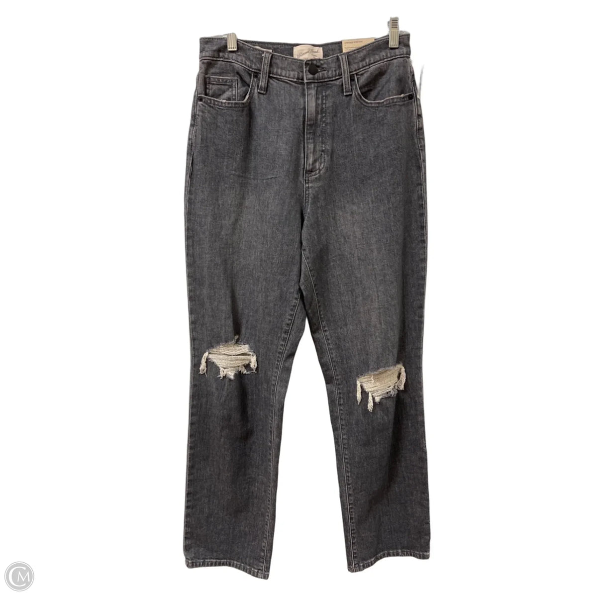 Jeans Straight By Universal Thread In Grey Denim, Size: 6