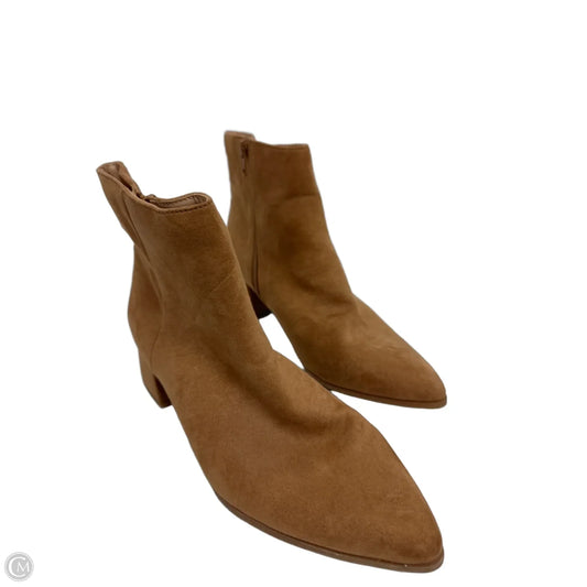 Boots Ankle Heels By A New Day In Brown, Size: 9.5