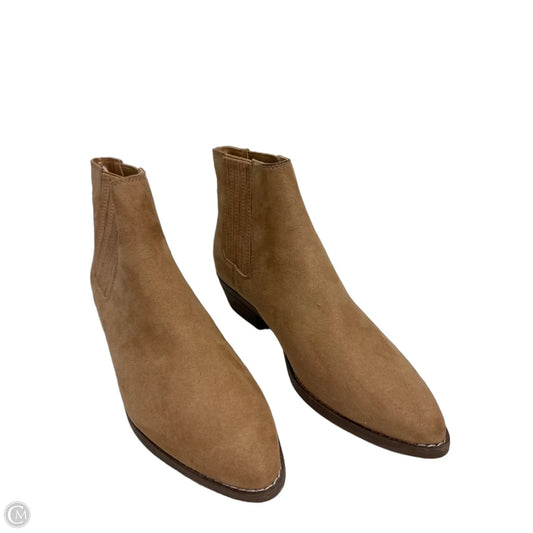 Boots Ankle Heels By Universal Thread In Brown, Size: 10