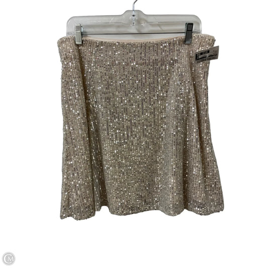 Skirt Mini & Short By Loft In Silver, Size: 10