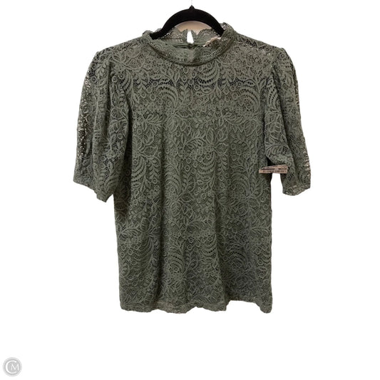 Top Short Sleeve By Adiva In Green, Size: M