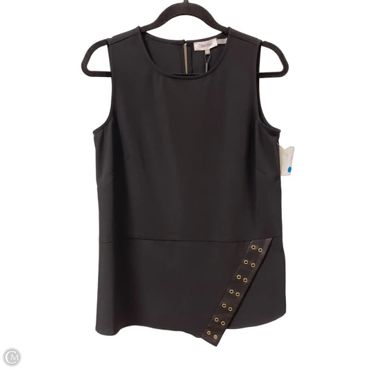 Top Sleeveless By Calvin Klein In Black, Size: S