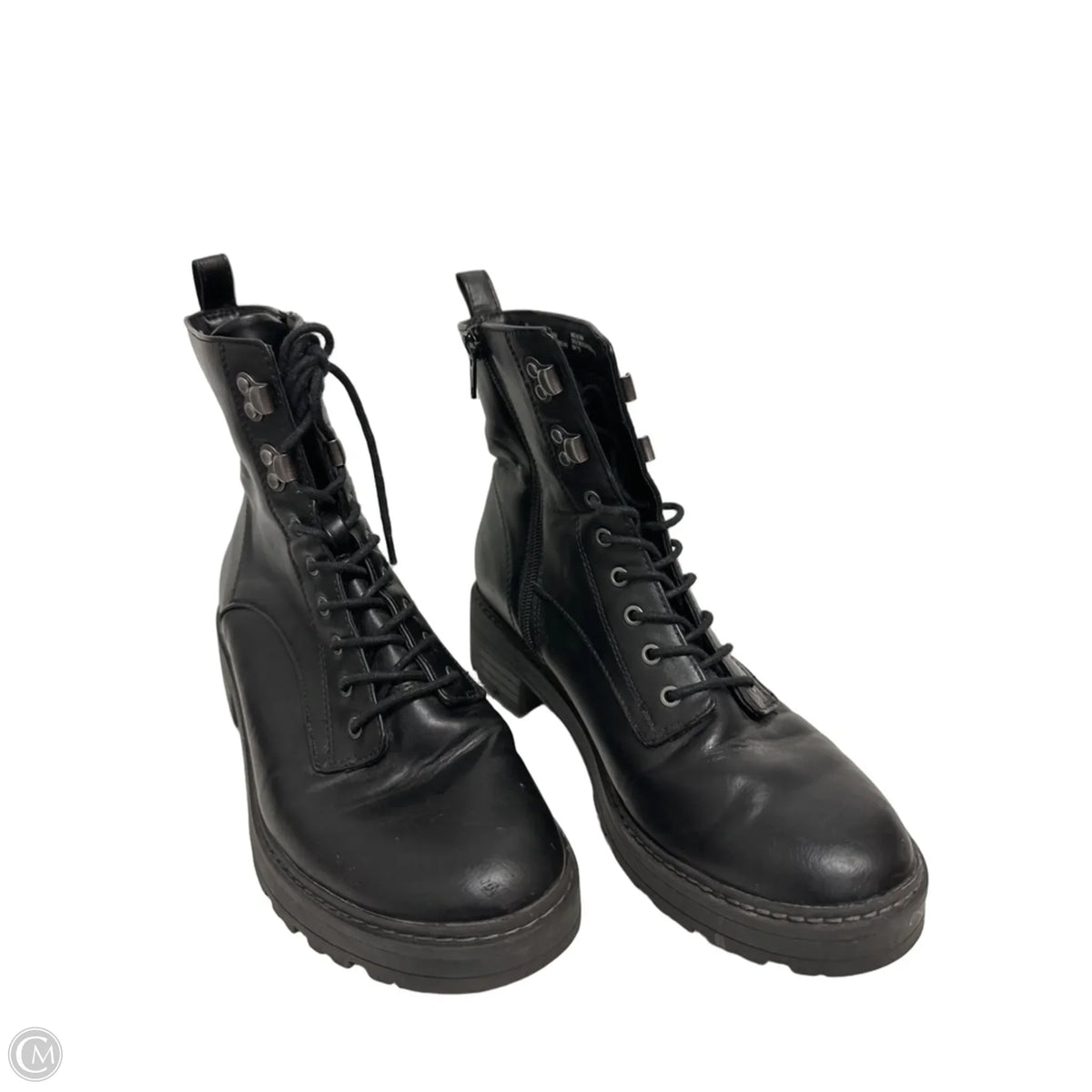 Boots Combat By Universal Thread In Black, Size: 8.5