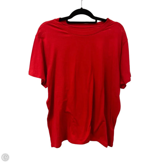 Top Short Sleeve By A New Day In Red, Size: Xl