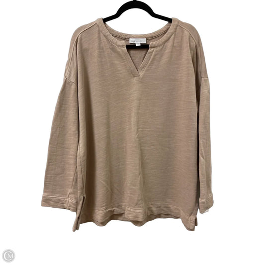 Sweatshirt Collar By Pure Jill In Cream, Size: Lp
