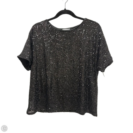 Top Short Sleeve By Melloday In Black, Size: L