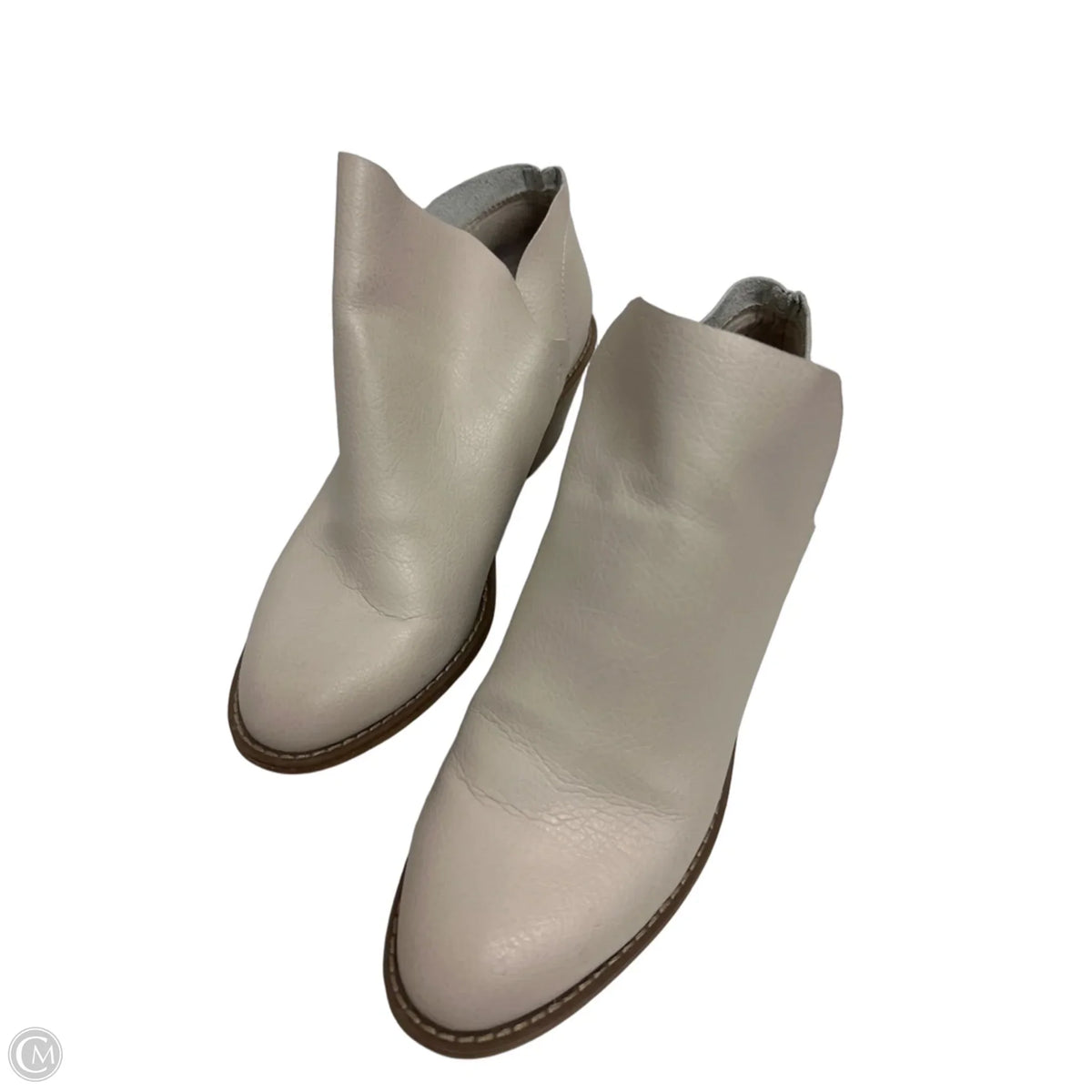 Boots Ankle Heels By Universal Thread In Cream, Size: 9