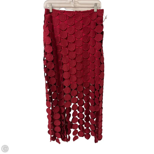 Skirt Midi By Anewsta In Red, Size: 6