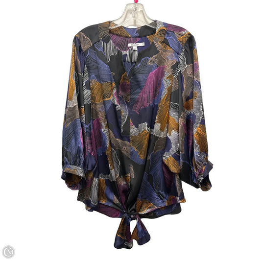 Top Short Sleeve By Chicos In Purple, Size: L
