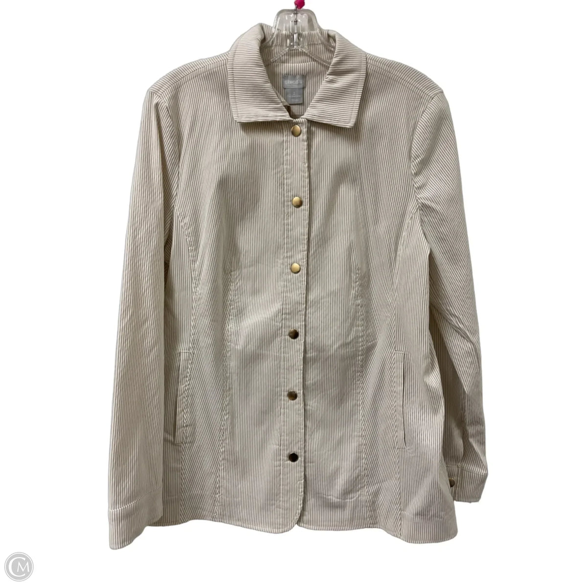 Blazer By Chicos In Cream, Size: L
