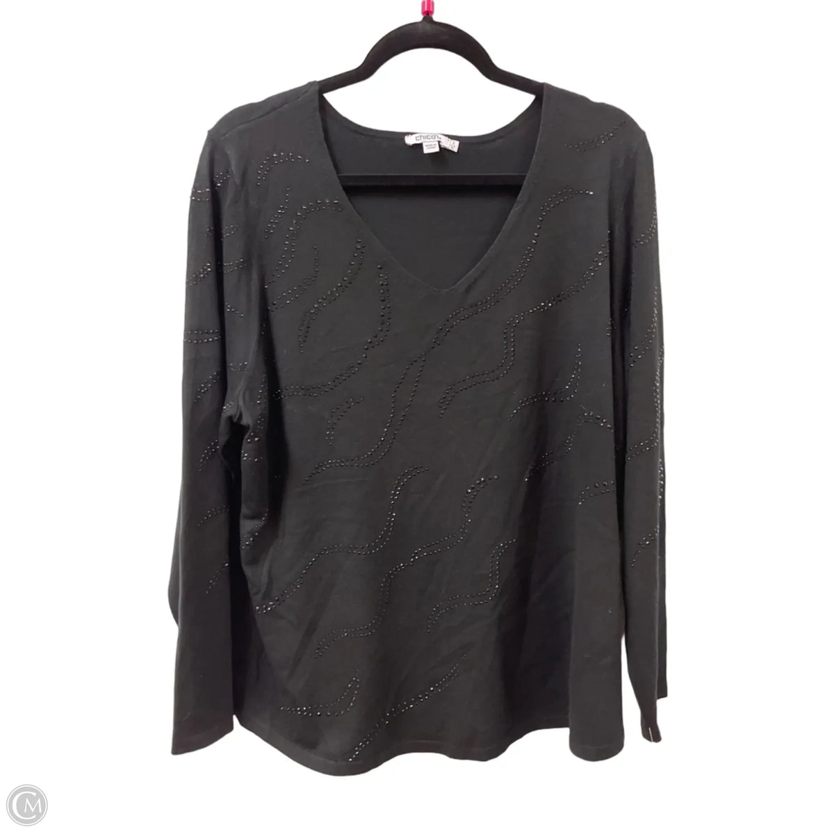 Sweater By Chicos In Black, Size: Xl