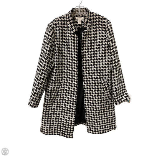 Coat Parka By H&m In Black & White, Size: L