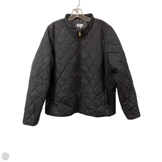 Jacket Puffer & Quilted By Kim Rogers In Black, Size: 1x