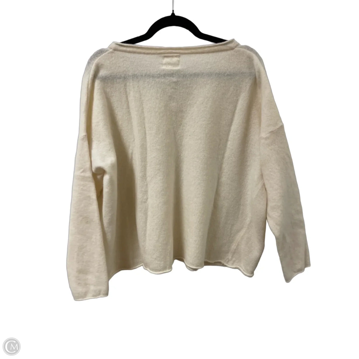 Sweater By Clothes Mentor In Cream, Size: L