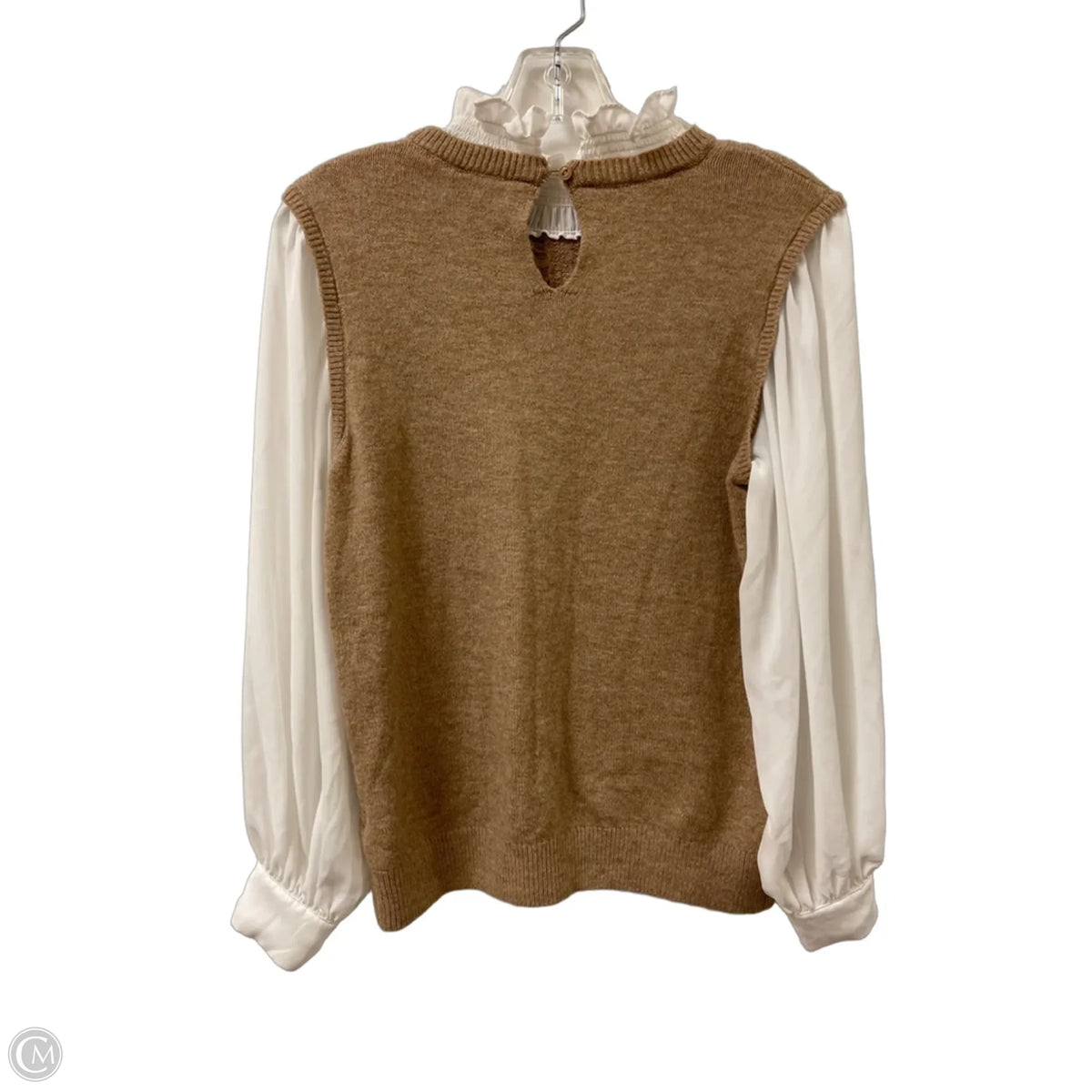 Sweater By Cece In Cream & White, Size: Xs