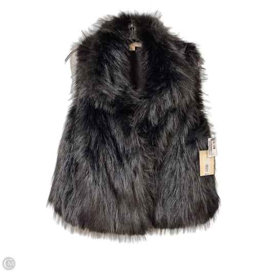 Vest Faux Fur & Sherpa By Nurture In Black, Size: L