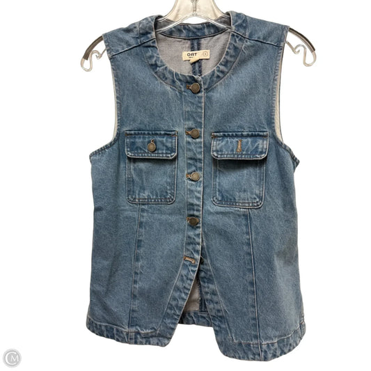 Vest Other By Oat In Blue Denim, Size: S
