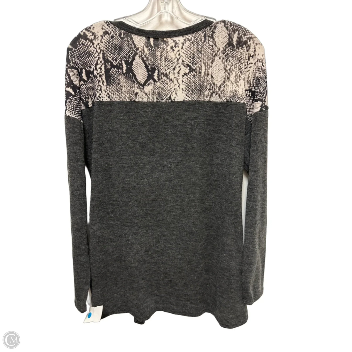 Top Long Sleeve By First Love In Grey, Size: S