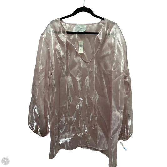 Tunic Long Sleeve By Mare Mare In Pink, Size: M