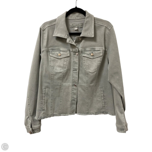 Jacket Denim By Maurices In Green Denim, Size: 1x