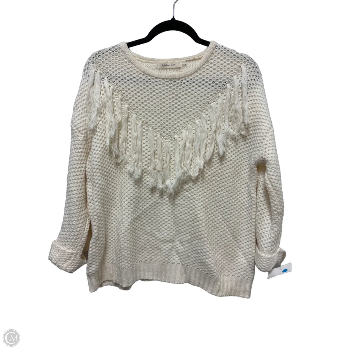 Sweater By Mustard Seed In White, Size: M