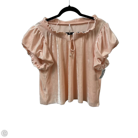 Top Short Sleeve By Free People In Pink, Size: M