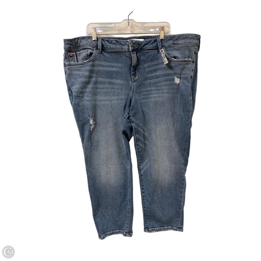 Jeans Cropped By Clothes Mentor In Blue Denim, Size: 24