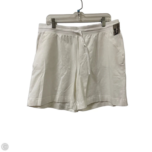 Athletic Shorts By Karen Scott In White, Size: L