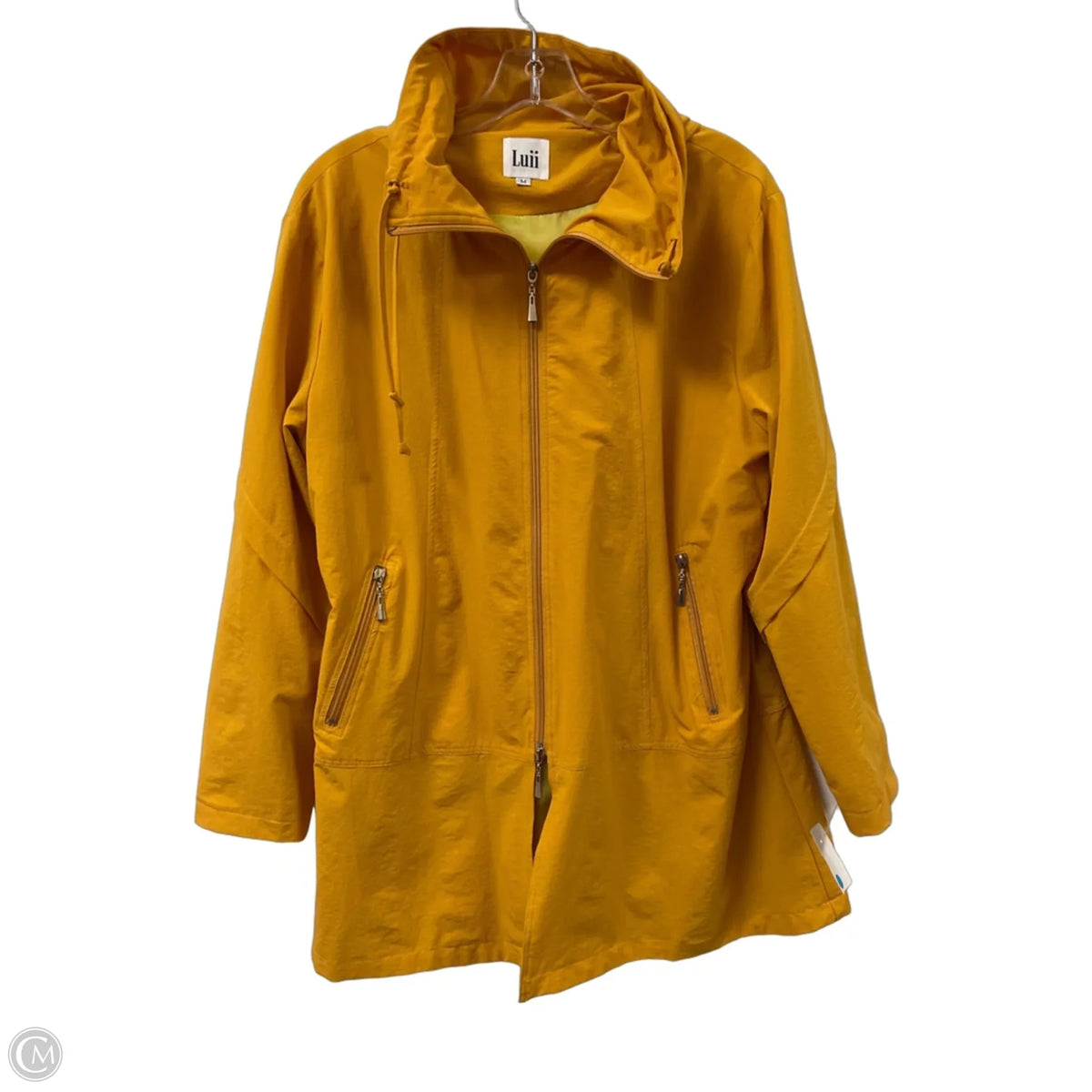 Jacket Windbreaker By Luii In Yellow, Size: M