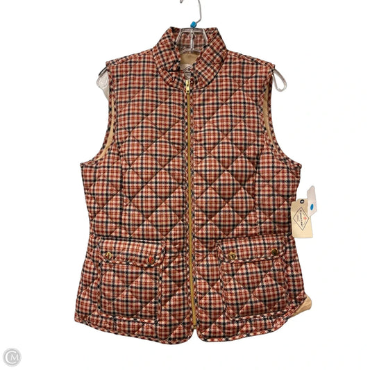 Vest Puffer & Quilted By St Johns Bay In Cream & Red, Size: M