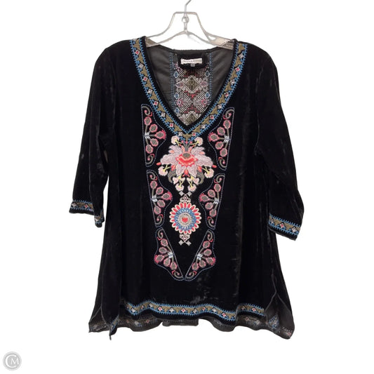 Top Long Sleeve By Paparazzi In Black, Size: M