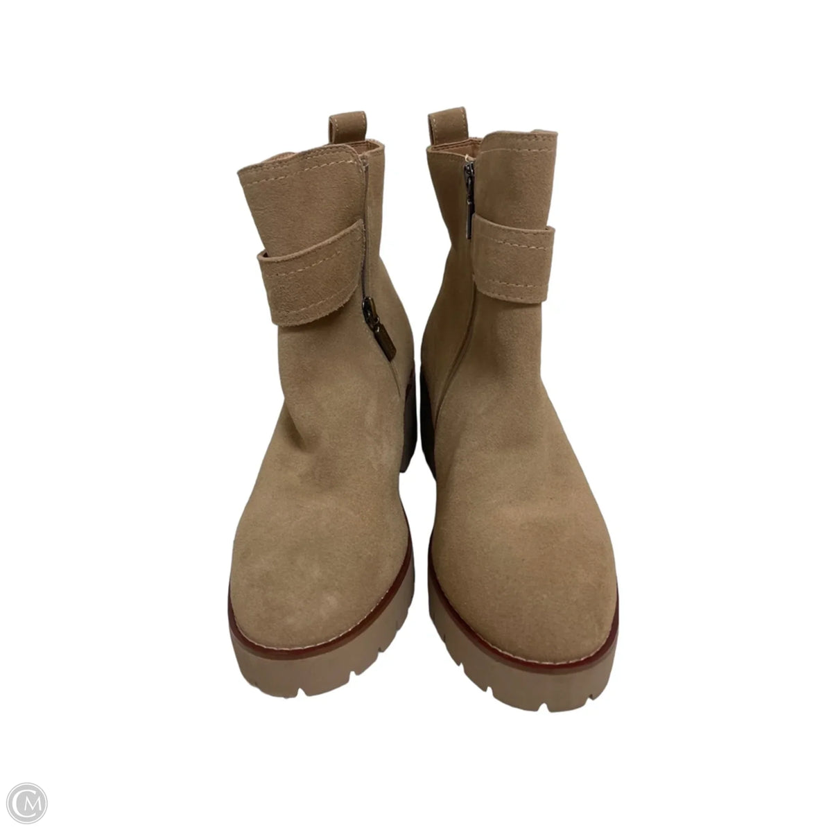 Boots Ankle Flats By Blondo In Brown, Size: 9