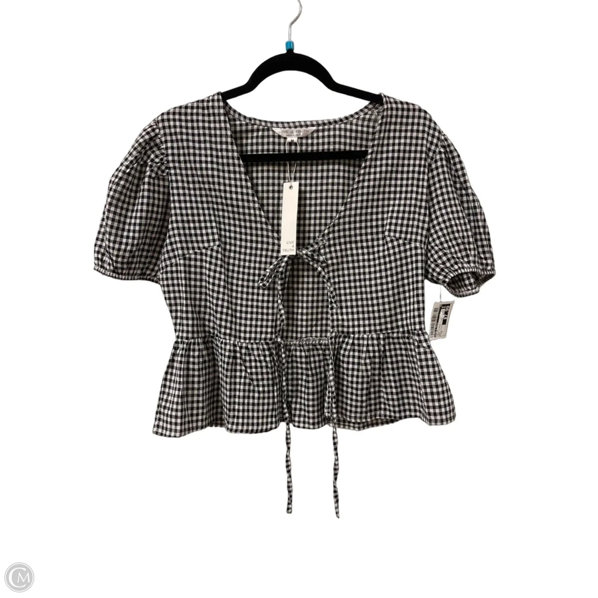 Top Short Sleeve By Live 4 Truth In Black & White, Size: M