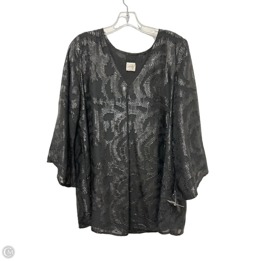 Top Long Sleeve By Cupio In Black, Size: L
