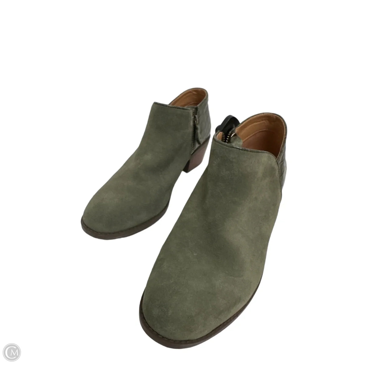 Boots Ankle Flats By Vionic In Green, Size: 9