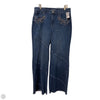 Jeans Flared By Chicos In Blue Denim, Size: 10