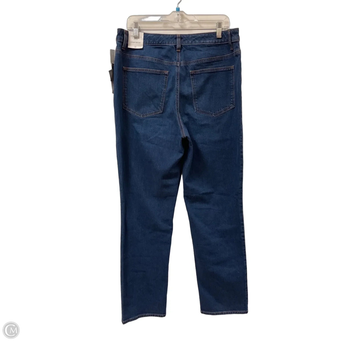 Jeans Straight By Talbots In Blue Denim, Size: 12