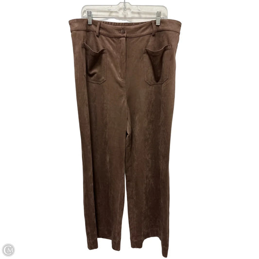 Pants Wide Leg By Skies Are Blue In Brown, Size: 18