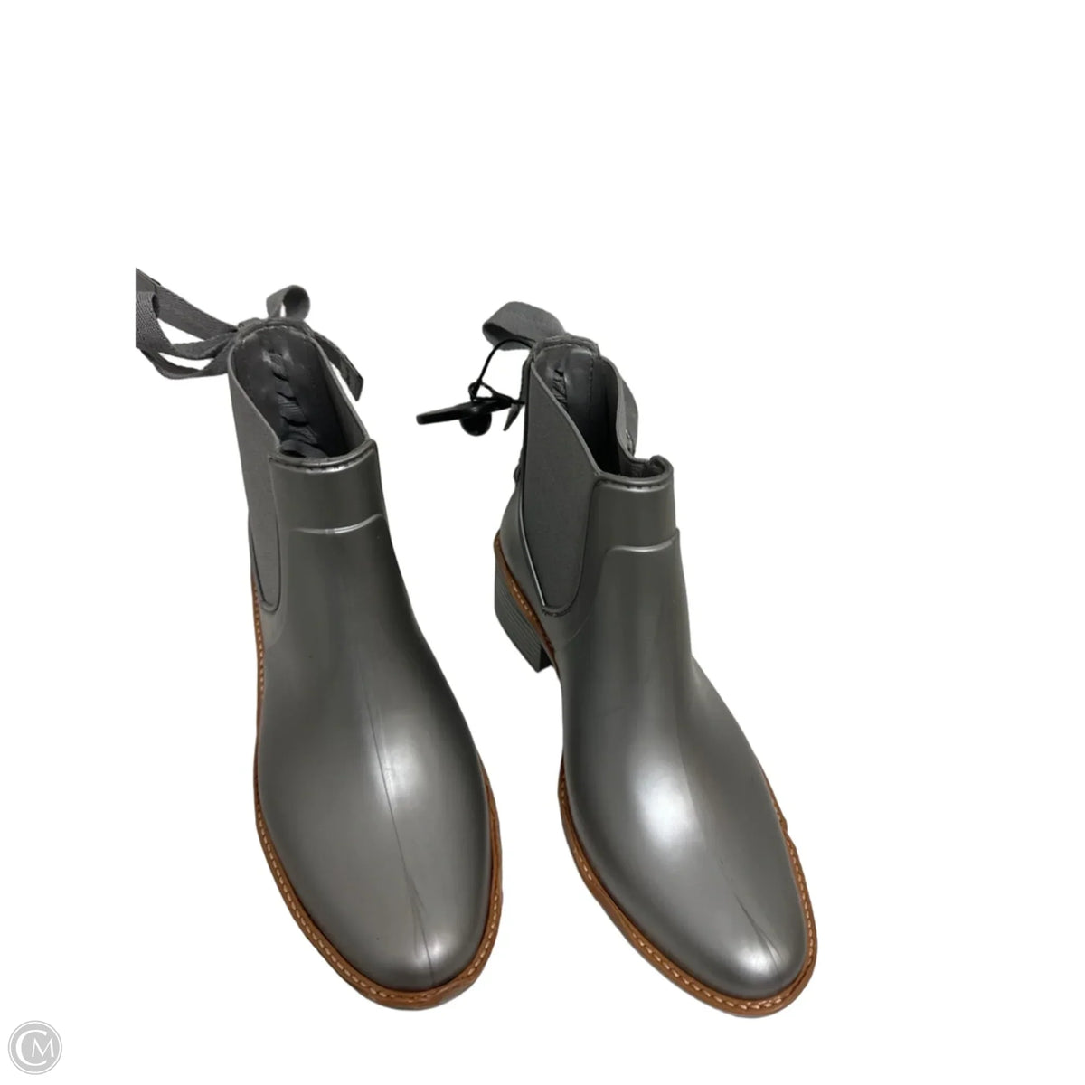 Boots Rain By Bernardo In Silver, Size: 6