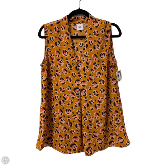 Top Sleeveless By Cabi In Yellow, Size: M