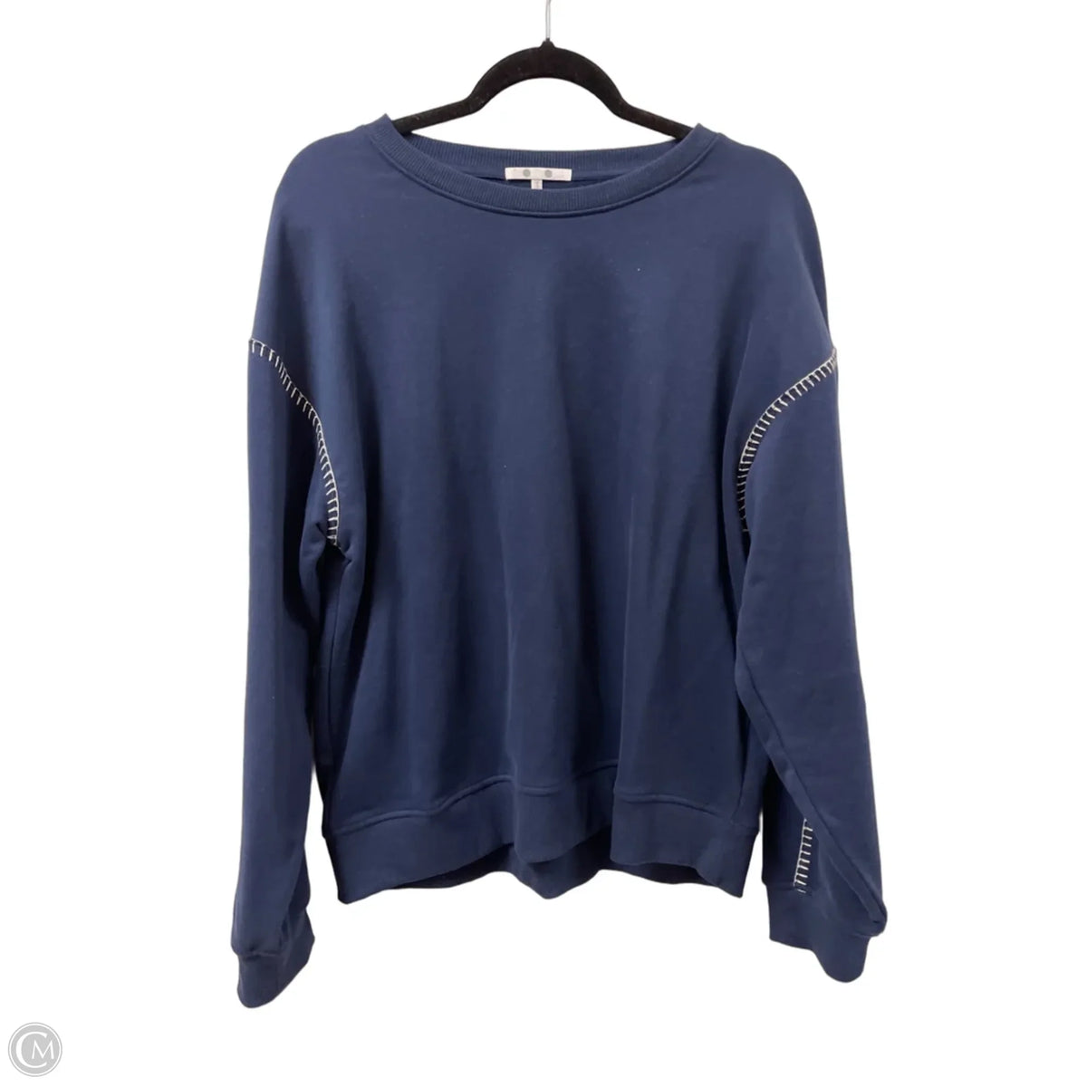Sweatshirt Crewneck By Three Dots In Navy, Size: Xl