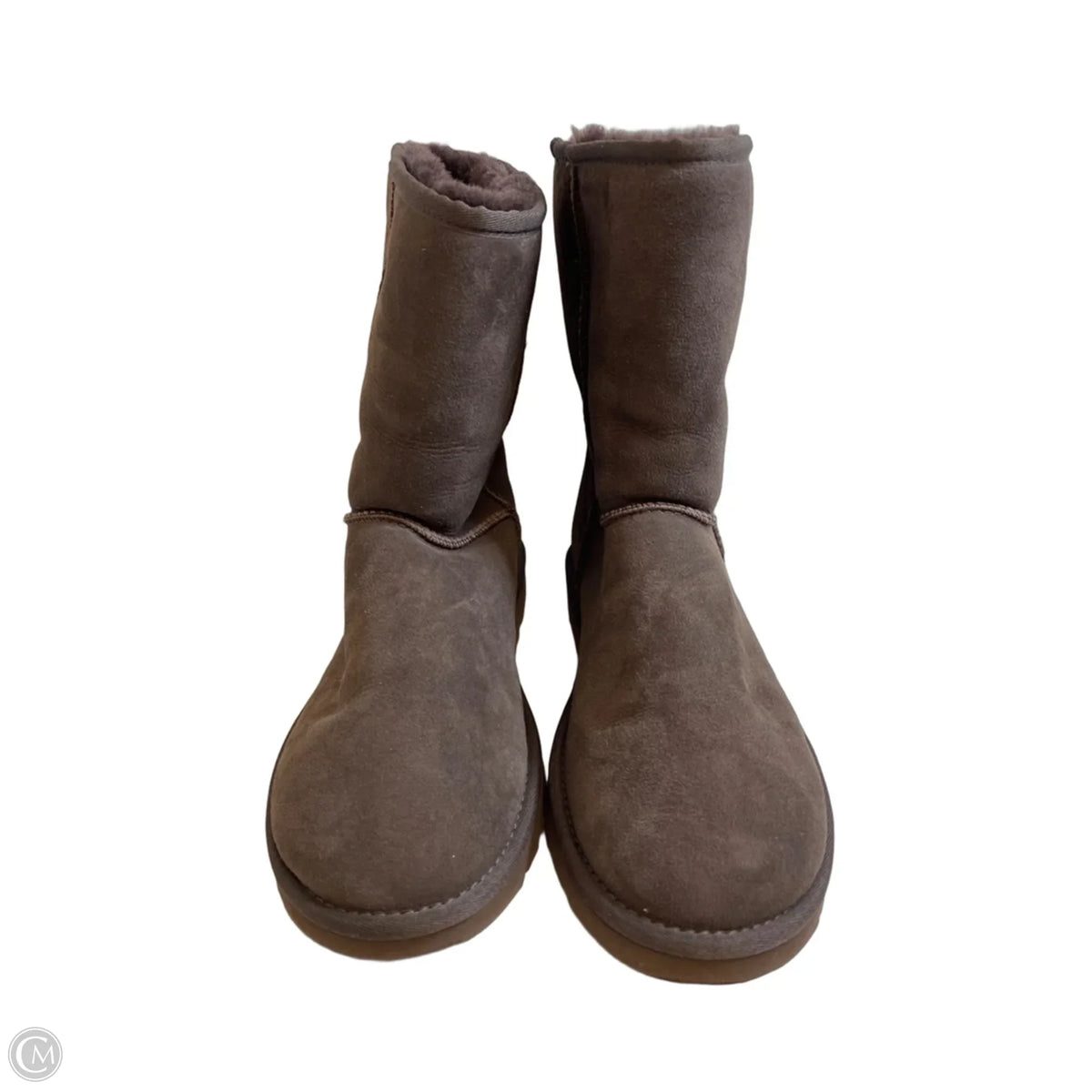 Boots Designer By Ugg In Brown, Size: 9