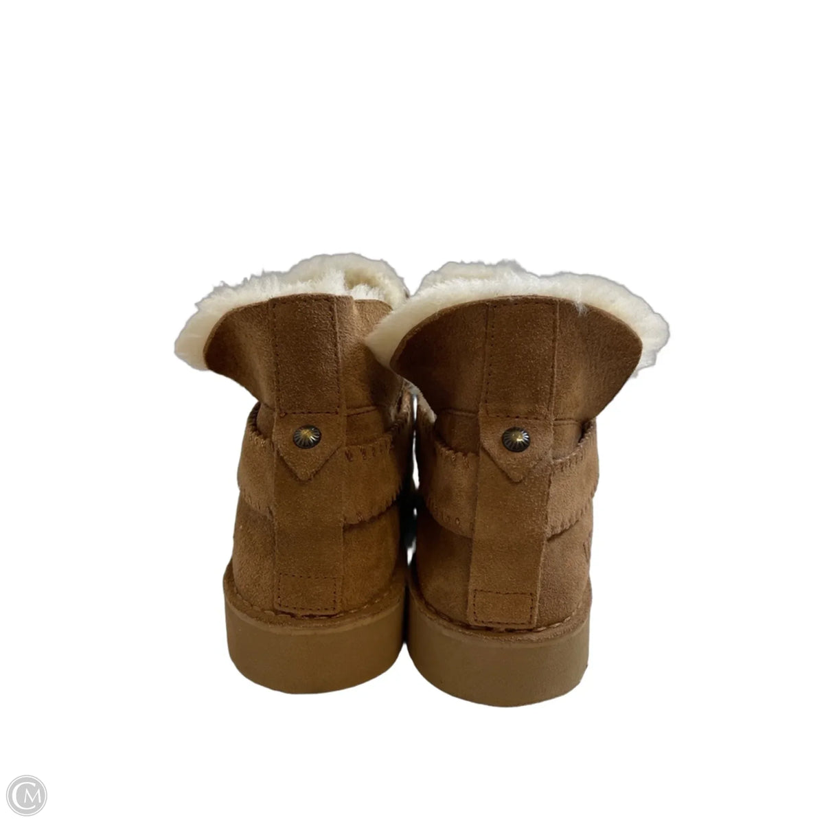 Boots Designer By Ugg In Brown, Size: 9.5